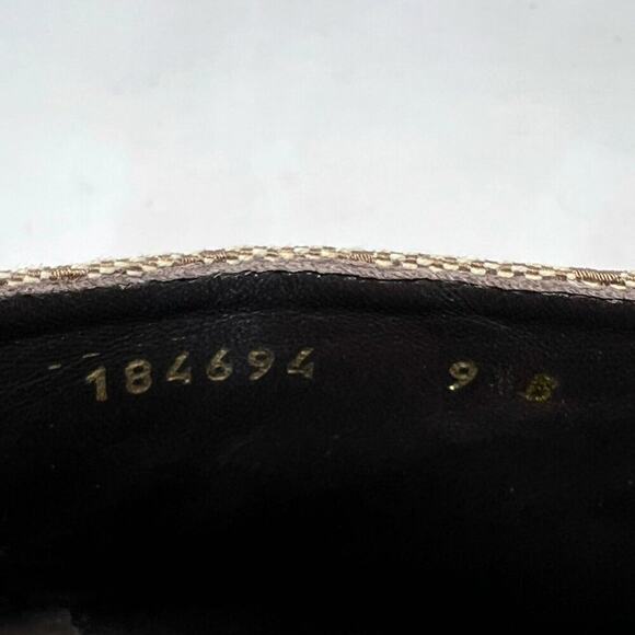 Gucci Vintage GG Monogram Brown Stiletto Booties – Size 9.5B - Picture 9 of 12